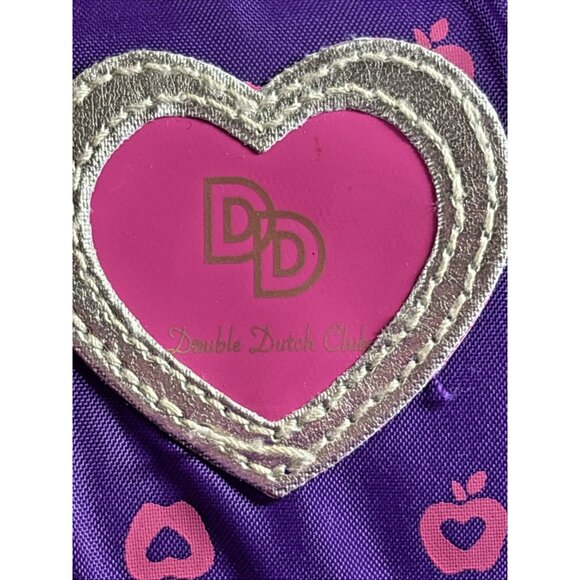 Double Dutch Club Pink Purple Floral Vinyl Laptop Bag Strap Handle - Picture 8 of 11